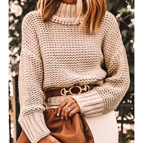 Textured High Neck Sweater - Picture 2 of 12